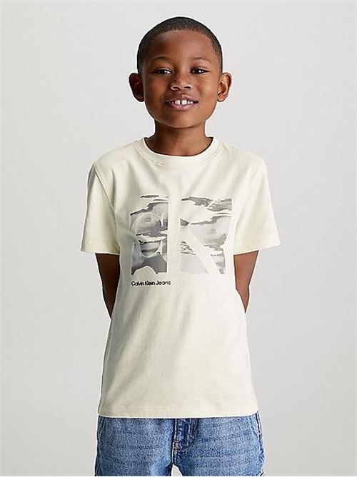 SERENITY MONOGRAM SS T-SHIRT CALVIN KLEIN JEANS | IB0IB02026T/YAN